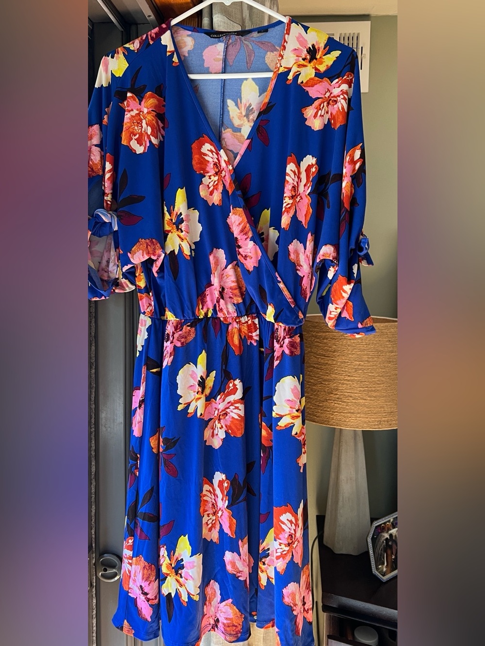 Colleen Lopez floral drape front Dress